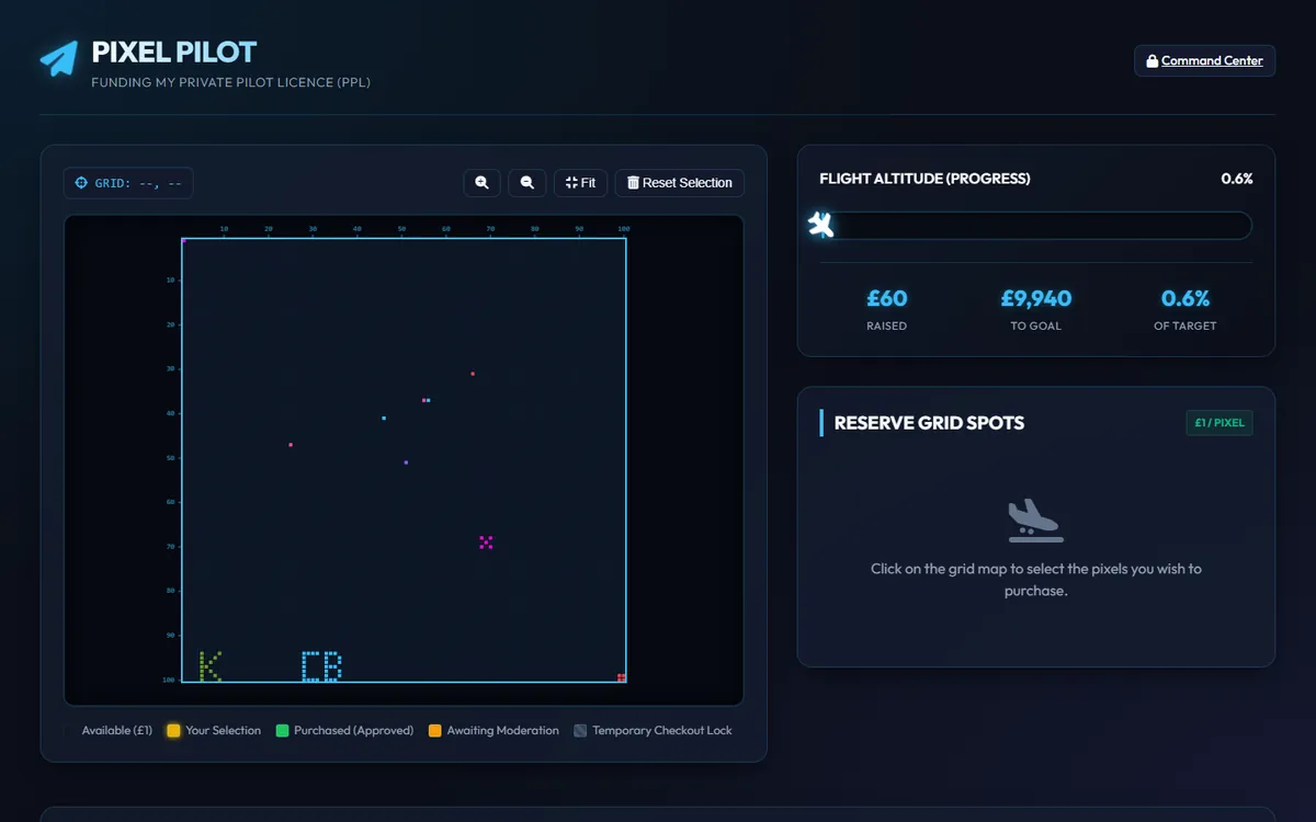 Pixel Pilot custom web app